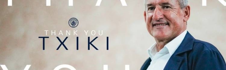 曼城官方：足球总监贝吉里斯坦正式离任，将在曼市德比向他致敬