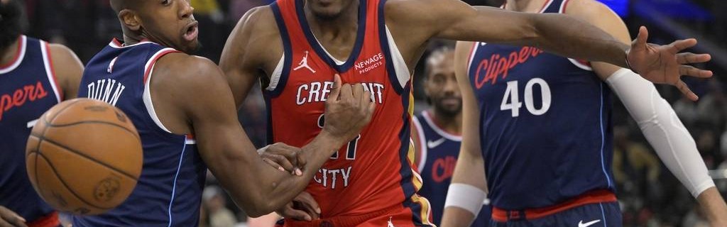 哈登21+10伦纳德28分 祖巴茨17+10快船击败鹈鹕